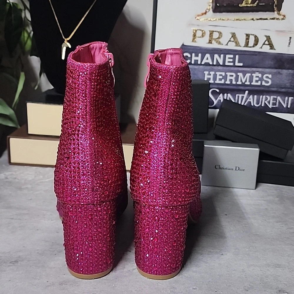Forever brand rhinestone booties - Picture 4 of 7